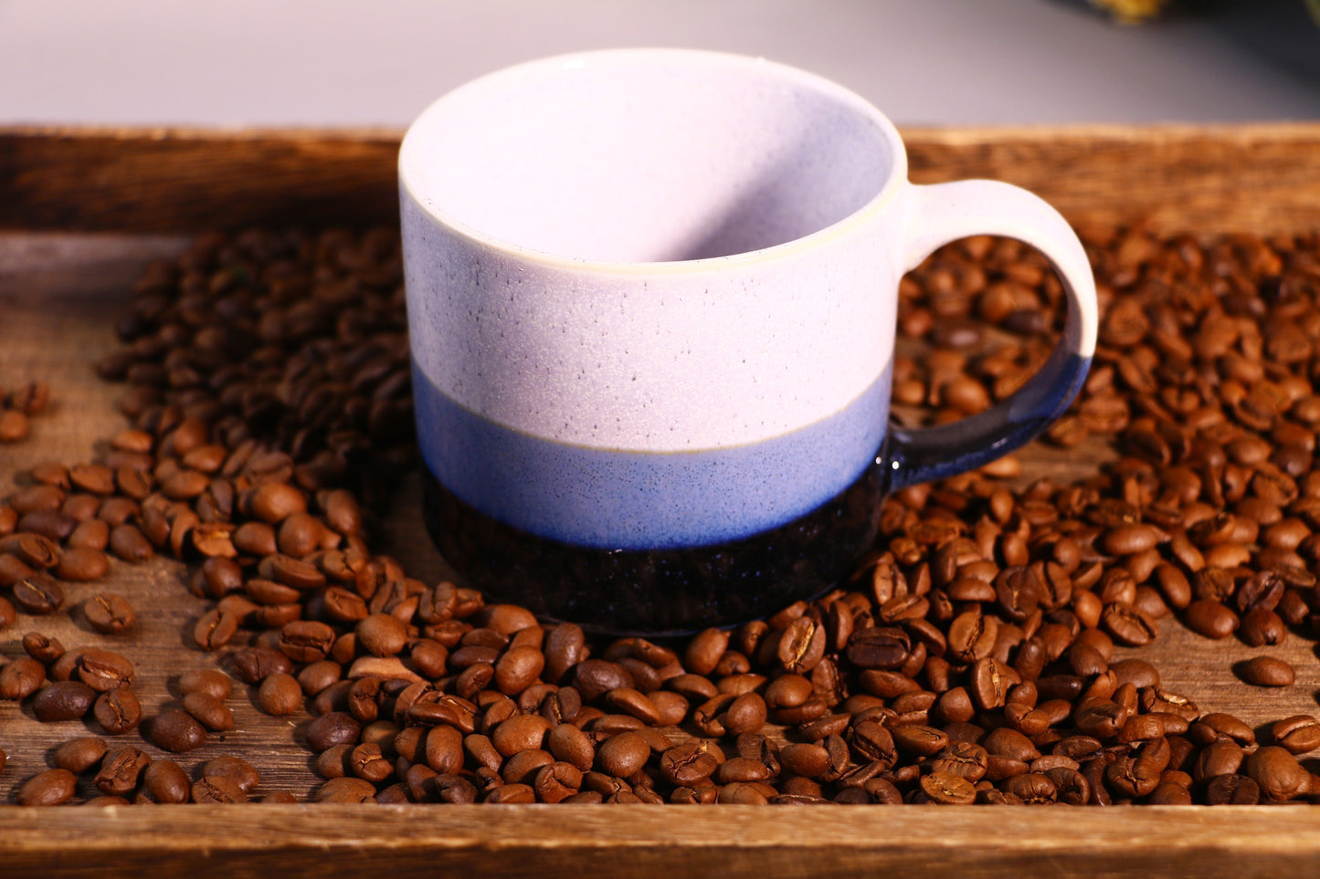 Custom Name/Logo Handmade Ceramic Coffee Mug, Personalized on Side Pottery Mug for Gifts