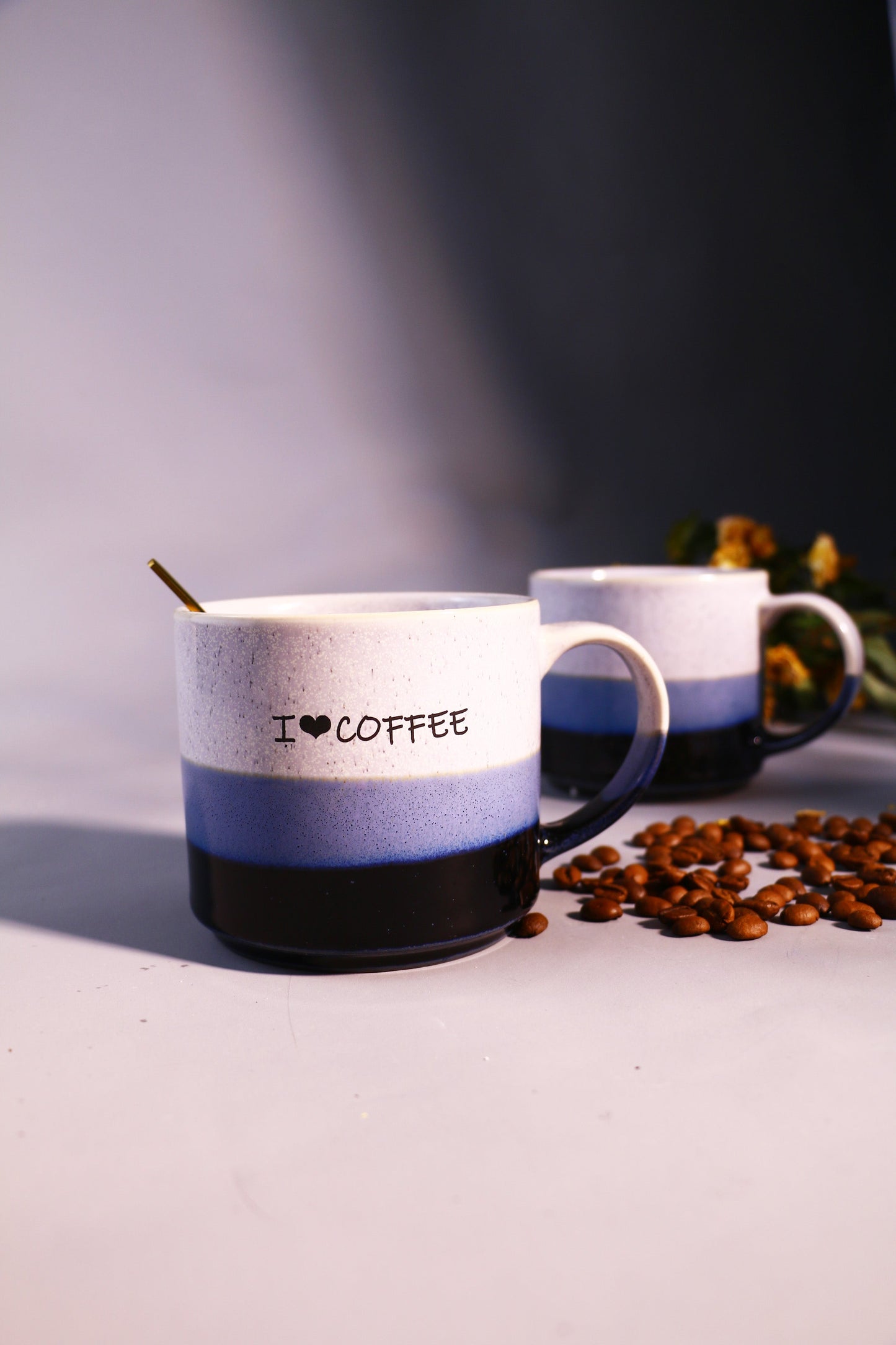 Custom Name/Logo Handmade Ceramic Coffee Mug, Personalized on Side Pottery Mug for Gifts