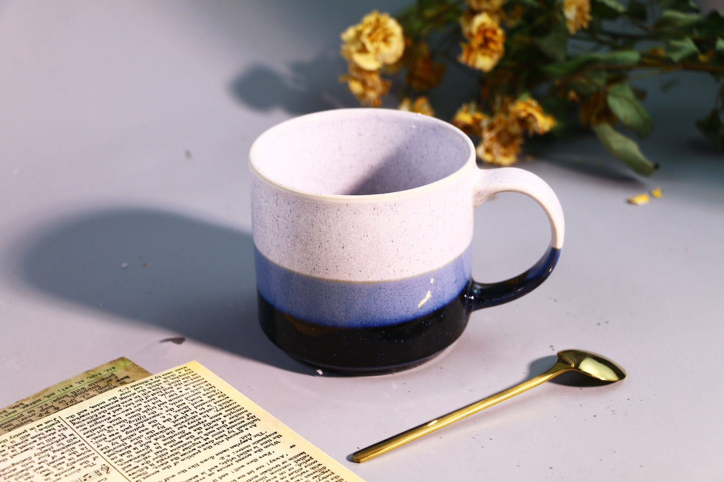 Custom Name/Logo Handmade Ceramic Coffee Mug, Personalized on Side Pottery Mug for Gifts