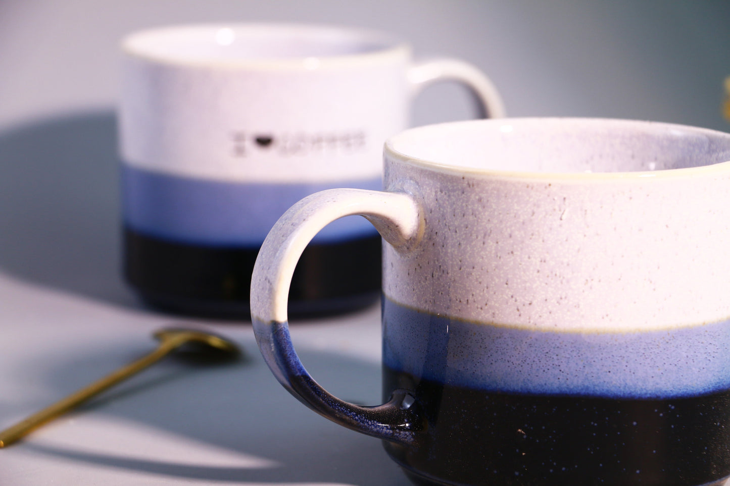 Custom Name/Logo Handmade Ceramic Coffee Mug, Personalized on Side Pottery Mug for Gifts